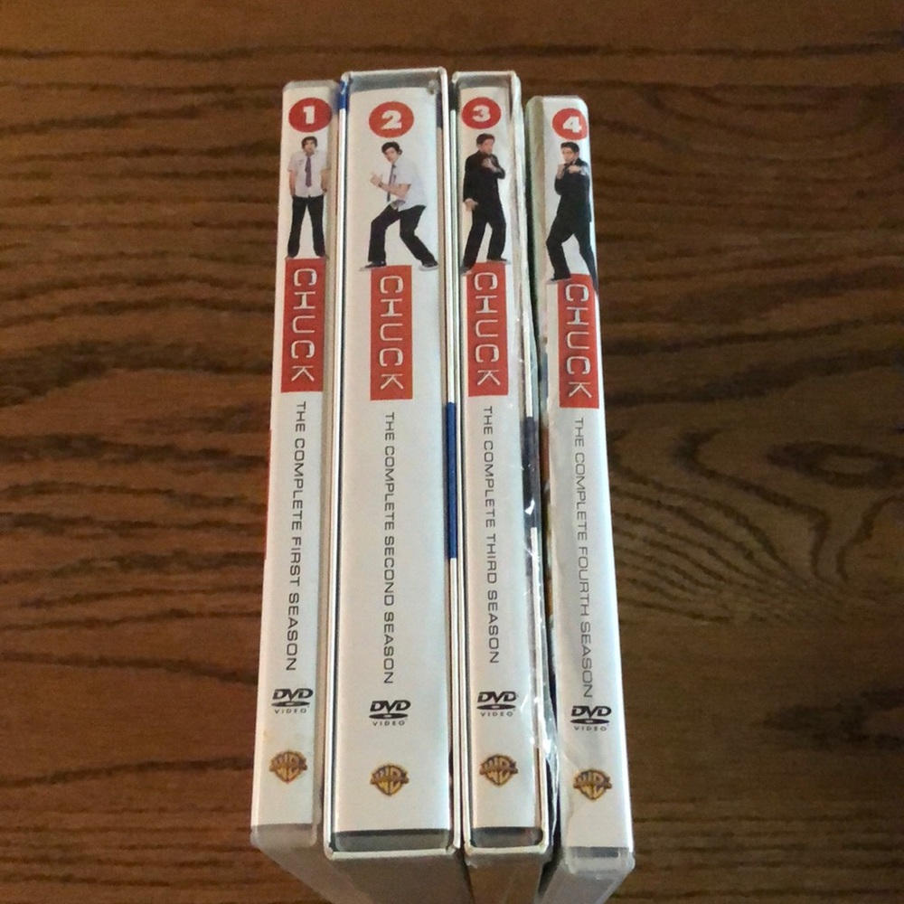 Chuck Seasons 1-4 DVDs